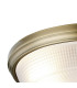 DeRuyter 43.8cm 3 Light E27 Flush Ceiling Light Antique Brass/Frosted Glass-5