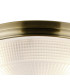 DeRuyter 43.8cm 3 Light E27 Flush Ceiling Light Antique Brass/Frosted Glass-6