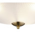 DeRuyter 43.8cm 3 Light E27 Flush Ceiling Light Antique Brass/Frosted Glass-7