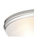 DeRuyter 43.8cm 3 Light E27 Flush Ceiling Light Polished Nickel/Frosted Glass-5