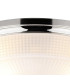 DeRuyter 43.8cm 3 Light E27 Flush Ceiling Light Polished Nickel/Frosted Glass-6