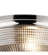 DeRuyter 43.8cm 3 Light E27 Flush Ceiling Light Polished Nickel/Smoke Glass-6