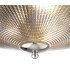 DeRuyter 43.8cm 3 Light E27 Flush Ceiling Light Polished Nickel/Smoke Glass-7