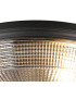 DeRuyter 43.8cm 3 Light E27 Flush Ceiling Light Satin Black/Smoke Glass-7