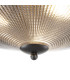 DeRuyter 43.8cm 3 Light E27 Flush Ceiling Light Satin Black/Smoke Glass-8