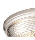 DeRuyter 43.8cm 3 Light E27 Flush Ceiling Light Satin Nickel/Smoke Glass-5