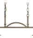 DeRuyter Semi Flush/Pendant Bar 2 Light Adjustable E27 Antique Brass/Amber Glass-7