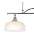 DeRuyter Semi Flush/Pendant Bar 2 Light Adjustable E27 Polished Nickel/Frosted Glass-8