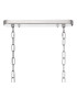 DeRuyter Semi Flush/Pendant Bar 2 Light Adjustable E27 Polished Nickel/Smoke Glass-6