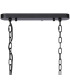 DeRuyter Semi Flush/Pendant Bar 2 Light Adjustable E27 Satin Black/Clear Glass-6