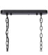 DeRuyter Semi Flush/Pendant Bar 2 Light Adjustable E27 Satin Black/Frosted Glass-7