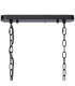 DeRuyter Semi Flush/Pendant Bar 2 Light Adjustable E27 Satin Black/Smoke Glass-6