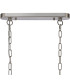 DeRuyter Semi Flush/Pendant Bar 2 Light Adjustable E27 Satin Nickel/Amber Glass-5