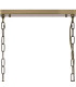 DeRuyter Semi Flush/Pendant Bar 3 Light Adjustable E27 Antique Brass/Smoke Glass-6