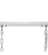 DeRuyter Semi Flush/Pendant Bar 3 Light Adjustable E27 Polished Nickel/Amber Glass-9