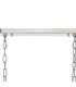 DeRuyter Semi Flush/Pendant Bar 3 Light Adjustable E27 Polished Nickel/Smoke Glass-6