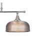 DeRuyter Semi Flush/Pendant Bar 3 Light Adjustable E27 Polished Nickel/Smoke Glass-7