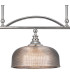 DeRuyter Semi Flush/Pendant Bar 3 Light Adjustable E27 Polished Nickel/Smoke Glass-8
