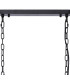 DeRuyter Semi Flush/Pendant Bar 3 Light Adjustable E27 Satin Black/Amber Glass-6