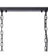 DeRuyter Semi Flush/Pendant Bar 3 Light Adjustable E27 Satin Black/Frosted Glass-6