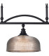 DeRuyter Semi Flush/Pendant Bar 3 Light Adjustable E27 Satin Black/Smoke Glass-8