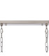 DeRuyter Semi Flush/Pendant Bar 3 Light Adjustable E27 Satin Nickel/Amber Glass-6
