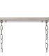 DeRuyter Semi Flush/Pendant Bar 3 Light Adjustable E27 Satin Nickel/Clear Glass-6