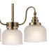 DeRuyter 47cm Semi Flush/Pendant 3 Light E27 Antique Brass/Frosted Glass-6