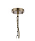 DeRuyter 47cm Semi Flush/Pendant 3 Light E27 Antique Brass/Smoke Glass-5