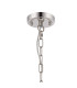 DeRuyter 47cm Semi Flush/Pendant 3 Light E27 Polished Nickel/Amber Glass-5