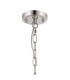 DeRuyter 47cm Semi Flush/Pendant 3 Light E27 Polished Nickel/Smoke Glass-5
