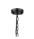 DeRuyter 47cm Semi Flush/Pendant 3 Light E27 Satin Black/Frosted Glass-5