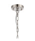 DeRuyter 47cm Semi Flush/Pendant 3 Light E27 Satin Nickel/Amber Glass-5