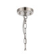 DeRuyter 47cm Semi Flush/Pendant 3 Light E27 Satin Nickel/Smoke Glass-5