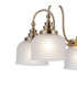 DeRuyter 57cm Semi Flush/Pendant 5 Light E27 Antique Brass/Frosted Glass-7