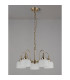 DeRuyter 57cm Semi Flush/Pendant 5 Light E27 Antique Brass/Frosted Glass-8