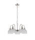 DeRuyter 57cm Semi Flush/Pendant 5 Light E27 Polished Nickel/Frosted Glass-4