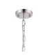 DeRuyter 57cm Semi Flush/Pendant 5 Light E27 Polished Nickel/Smoke Glass-5