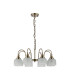 DeRuyter 73cm Semi Flush/Pendant 8 Light E27 Antique Brass/Frosted Glass-4
