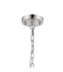 DeRuyter 73cm Semi Flush/Pendant 8 Light E27 Polished Nickel/Amber Glass-5