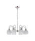 DeRuyter 73cm Semi Flush/Pendant 8 Light E27 Polished Nickel/Frosted Glass-4