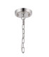 DeRuyter 73cm Semi Flush/Pendant 8 Light E27 Polished Nickel/Smoke Glass-5