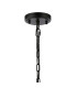 DeRuyter 73cm Semi Flush/Pendant 8 Light E27 Satin Black/Smoke Glass-5