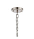 DeRuyter 73cm Semi Flush/Pendant 8 Light E27 Satin Nickel/Clear Glass-5