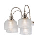 DeRuyter 73cm Semi Flush/Pendant 8 Light E27 Satin Nickel/Clear Glass-7