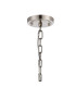 DeRuyter 73cm Semi Flush/Pendant 8 Light E27 Satin Nickel/Smoke Glass-5