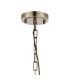 DeRuyter 27cm Flush/Single Pendant 1 Light Adjustable E27 Antique Brass/Frosted Glass-5