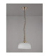 DeRuyter 27cm Flush/Single Pendant 1 Light Adjustable E27 Antique Brass/Frosted Glass-7