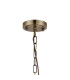 DeRuyter 27cm Flush/Single Pendant 1 Light Adjustable E27 Antique Brass/Smoke Glass-6