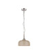 DeRuyter 27cm Flush/Single Pendant 1 Light Adjustable E27 Polished Nickel/Amber Glass-5